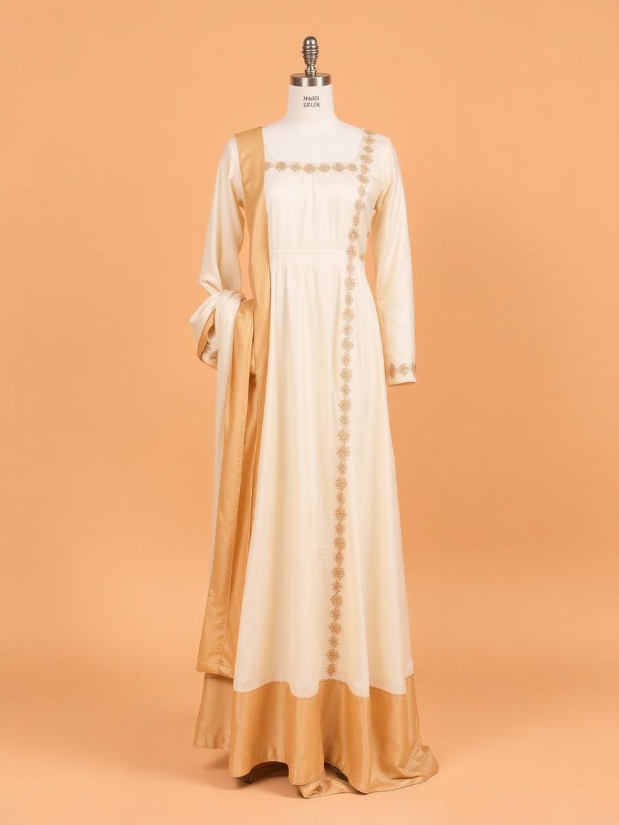 Chanderi Silk Anarkali